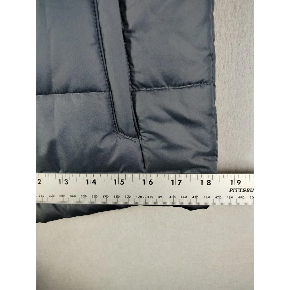 Columbia Jacket Youth Medium 10/12 Gray Hooded Puffer Insulated‎ Winter Gorpcore